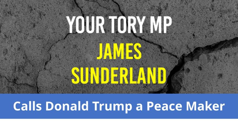 James Sunderland calls Donald Trump a Peace Maker
