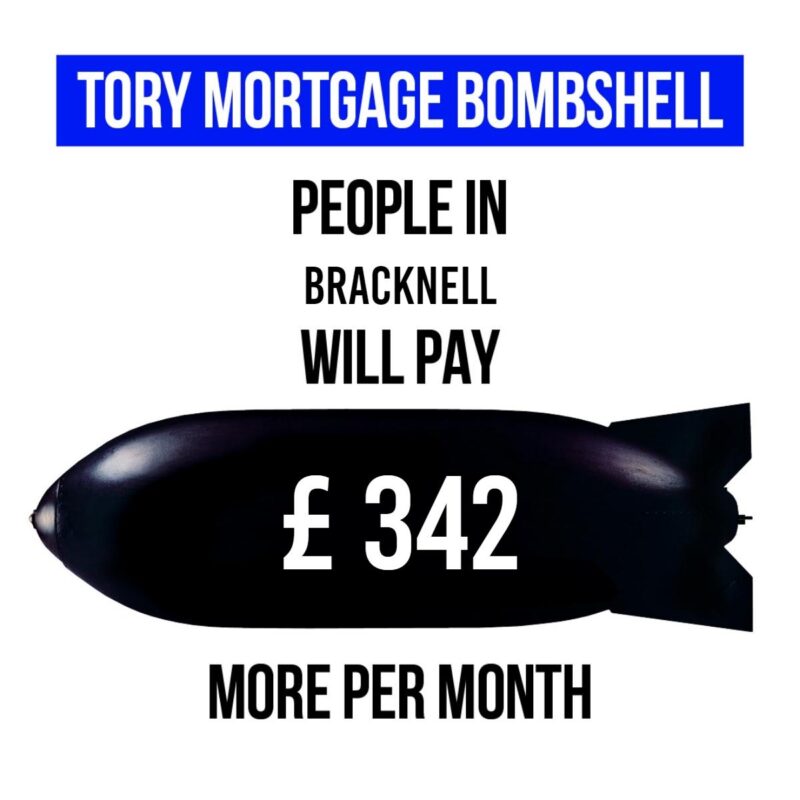 A mortgage Bombsell adding £342 per month to mortgage costs