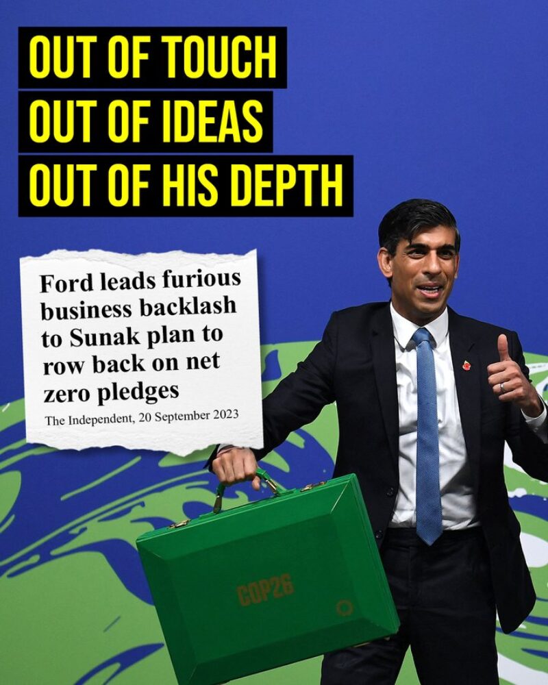 Sunak Out of his Depth on Green Issues